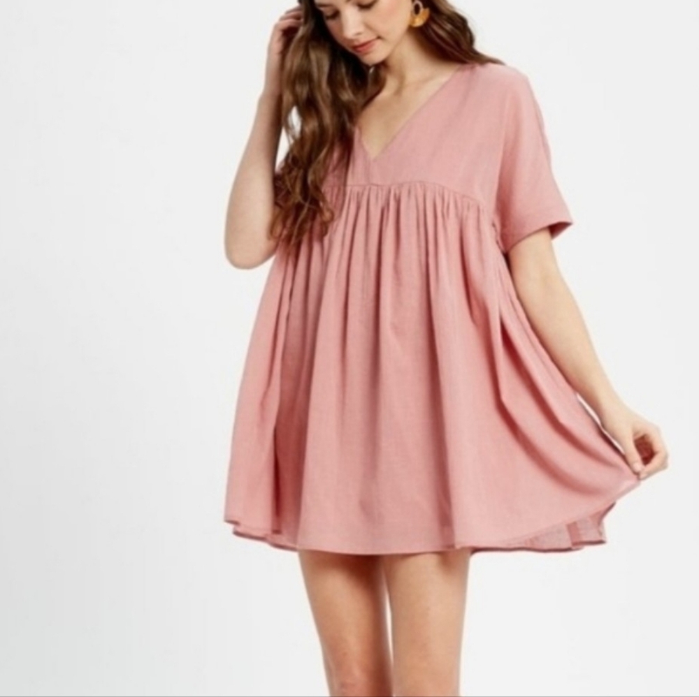 Listicle Babydoll Dress